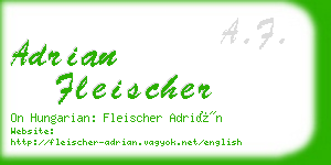 adrian fleischer business card